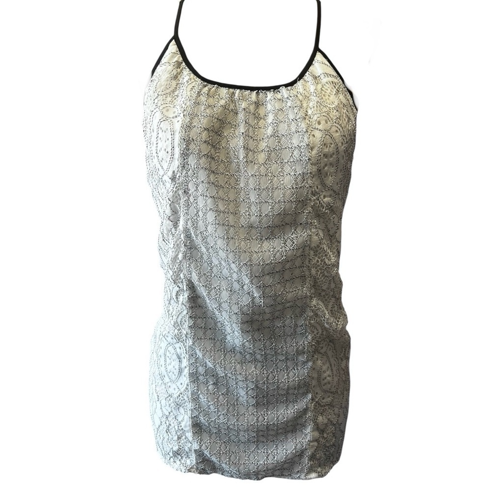 LOFT White Lace Tank NWOT L
